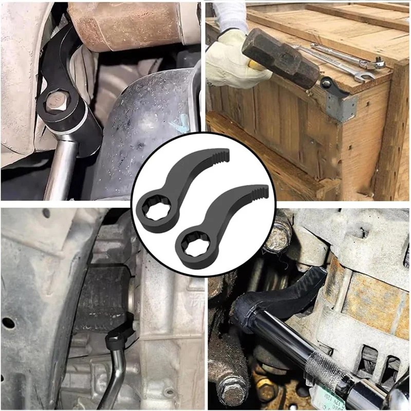 A21I-Pry Bar Wrench Adaptor Head, Crowbar Adapter Head Tool 1/2Inch Ratchet,Adjustable Angle Pry Bar, For Tight Spaces