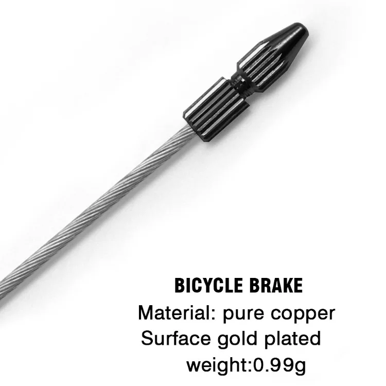 High Grade Copper MTB Bicycle Brake Cable Tips Crimps Bicycles Shift End Caps Core Inner Wire End Sleeves