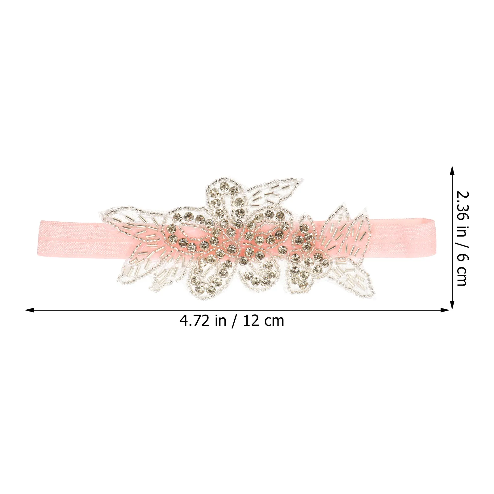 Rhinestone Baby Headband Floral Leaves Soft Stretch Baby Girl Infant Toddler Hairband Photography Props Infant Headband