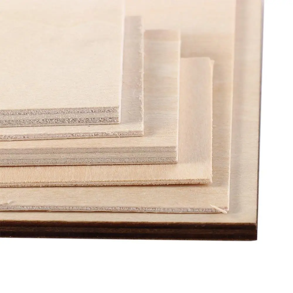 Materials DIY Wood Model Plywood Sheets Wooden Plywood Board Aviation Model Layer Board Basswood Plywood Sheet Rectangle Wood
