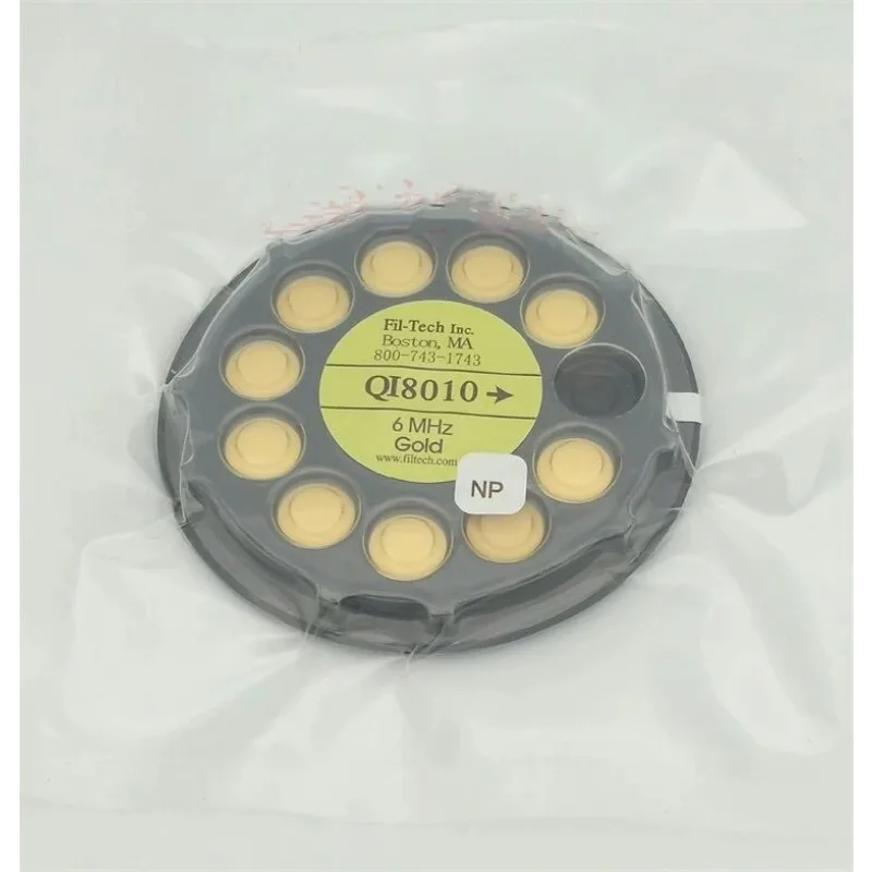 Universe Grocery Store Gold Plated Oscillator Quartz Wafer 6MHz QI8010 Double Sided Gold Plated Oscillator, Gold Oscillator