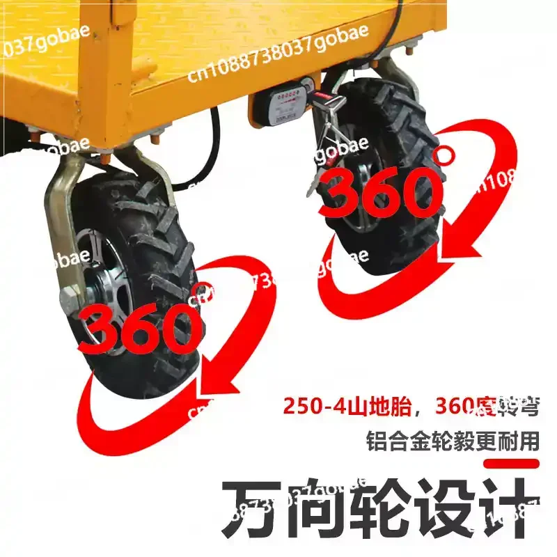 Foldable Metal Electric Flatbed Truck Truck Trolley Site To Pull Goods Decoration Into The Elevator Into The Household