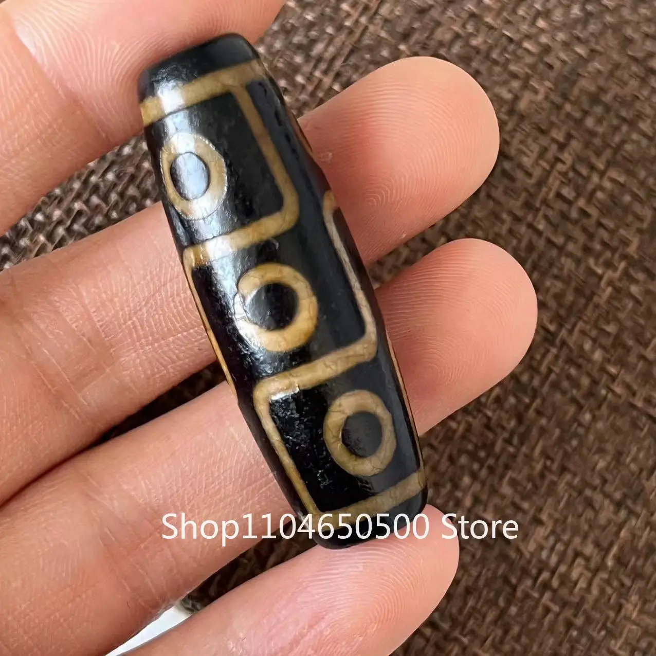 

Тибетский этнический стиль, натуральный старый агат, девяглазые бусины Дзи, кулон, мужское и женское ожерелье, подвеска-цепочка на ключицу, 14x38 мм