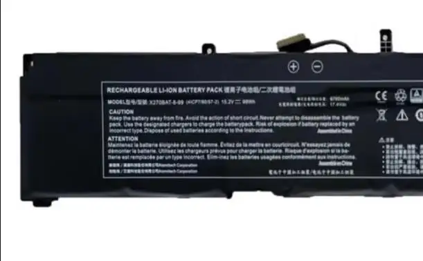 

Laptop Battery For 한성컴퓨터 For Hansung TFX6270H 15.2V 99Wh 6780mAh New