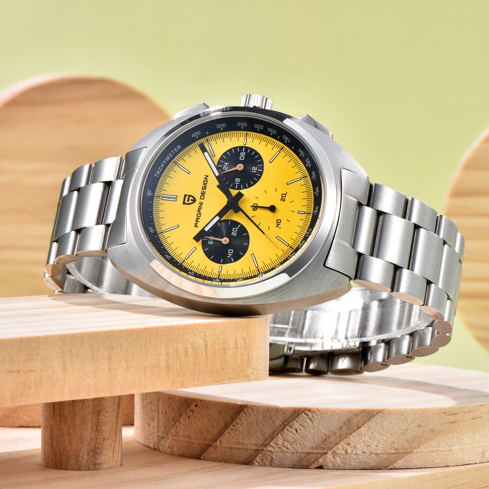 

2025 New PAGANI DESIGN Panda Mens Watches Luxury Quartz Wristwatches Chronograph Watch For Men Luminous Sports AR Sapphire Clock