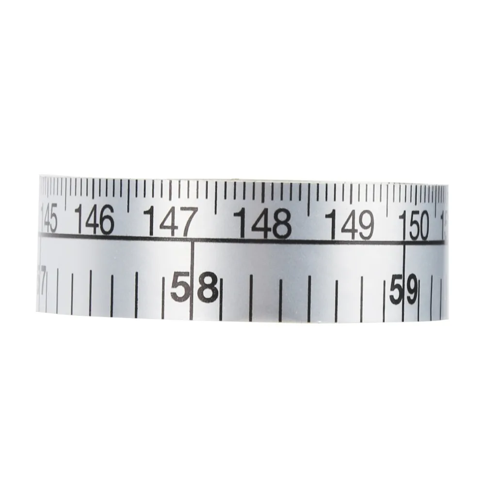 Durable Waterproof Adhesive Measuring Tape Dustproof Self-Adhesive Measuring Tape Double Scale Measuring Tape For Drafting Table