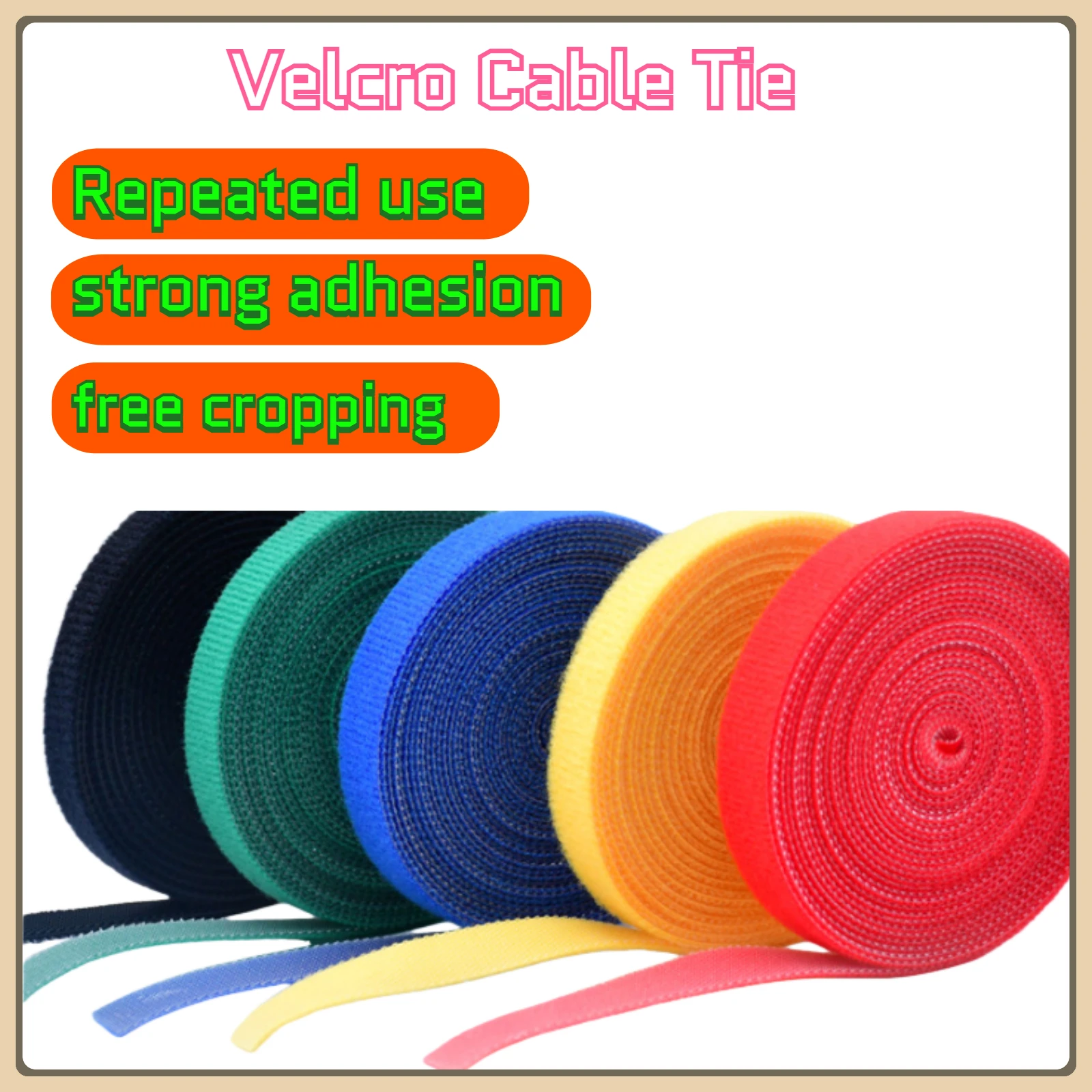 1/5/15M Cable Organizer Cable Management Wire Winder Tape Earphone Mouse Cord Management Ties Protector For Computer data cable