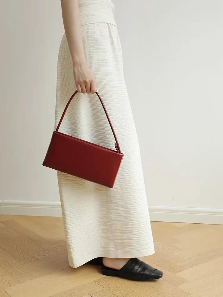 

Fashion New Female Underarm Bag Women's Genuine Leather Shoulder Crossbody Bags High Quality Cowhide Ladies Simple Handbags