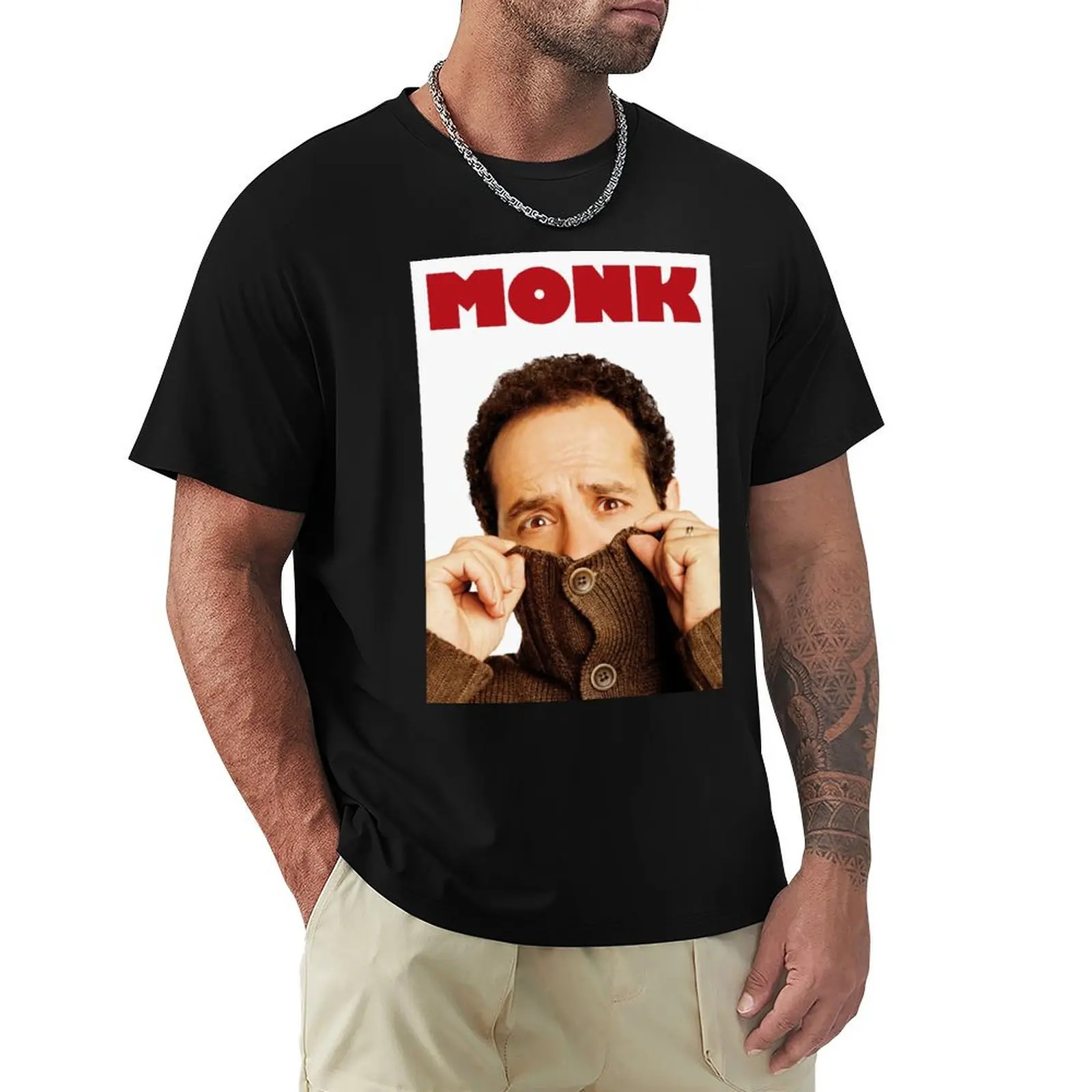 

Adrian Monk Mr. Monk tv show poster T-Shirt summer clothes korean fashion plain mens vintage t shirts