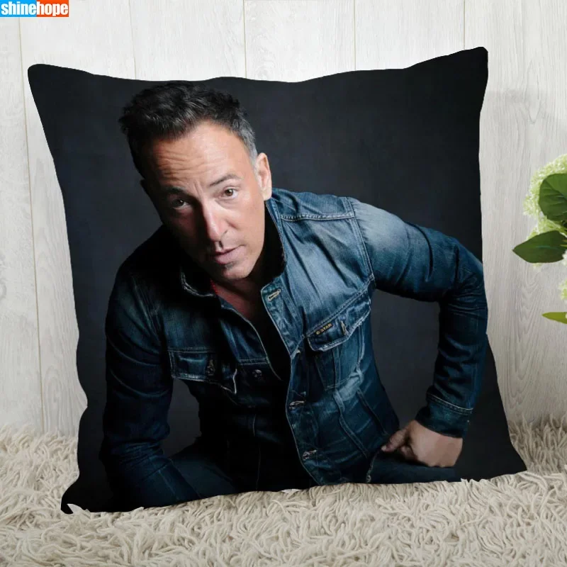 45X45cm Bruce Springsteen Pillow Cover Customize Pillowcase Modern Home Decorative Pillow Case For Living Room 2020.08.17