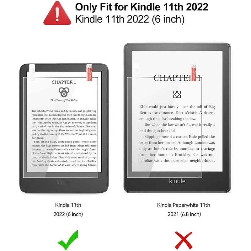 حماية 9H لأمازون كيندل 2024 6 بوصة HD اللوحي واقي للشاشة من الزجاج المقسى لـ أمازون كيندل غطاء كامل طبقة رقيقة واقية