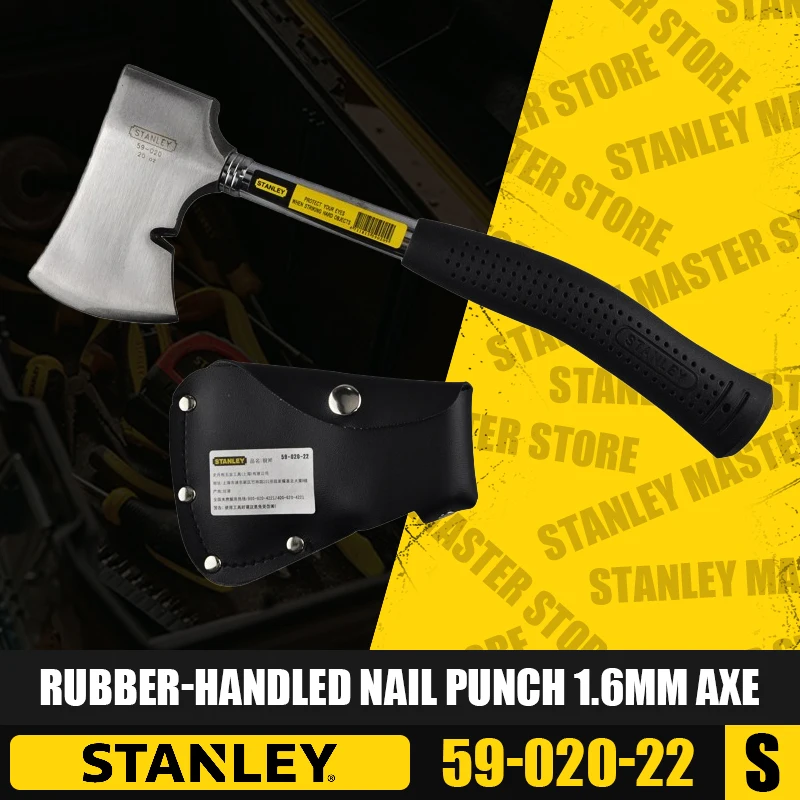 STANLEY 59-020-22 Rubber-Handled Nail Punch 1.6mm Axe