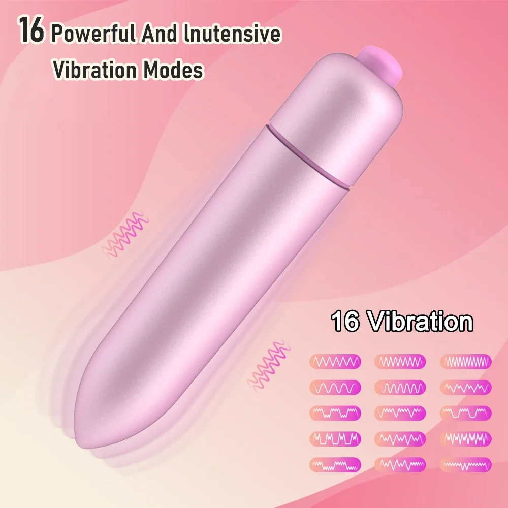 16 Speed Bullet Vibrator Sex Toys For Women Nipple Clitoris Stimulate Vibrating Mini Finger Lipstick Vibrator Masturbator female