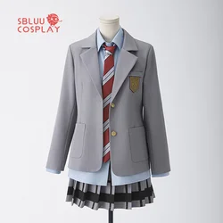 SBluuCosplay Your Lie in April Miyazono Kaori Cosplay Costume JK School Uniform Anime Cosplay Outfit R Quality Halloween Party