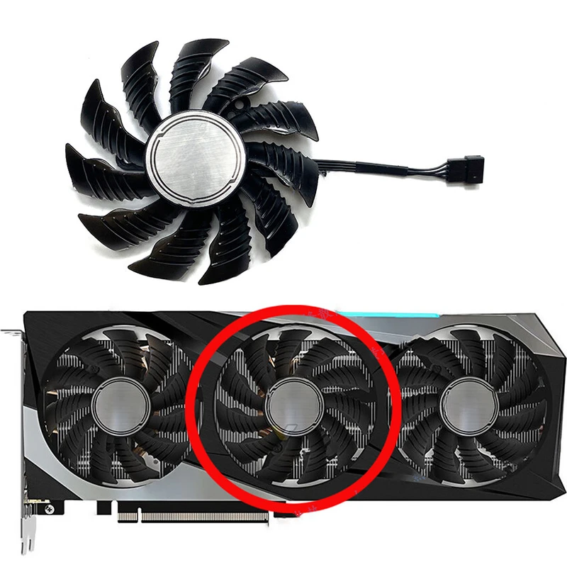 OEM Replacement Cooling Fan Parts for GIGABYTE RTX3070 3070ti 8GB Gaming OC Graphics Card