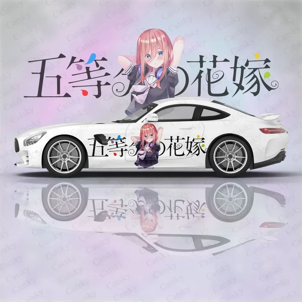 

Nakano Miku Custom Anime Girl Car Accessories Anime Body Stickers Auto Side Film Decal Body Vinyl Sticker SUV Decoration Pattern