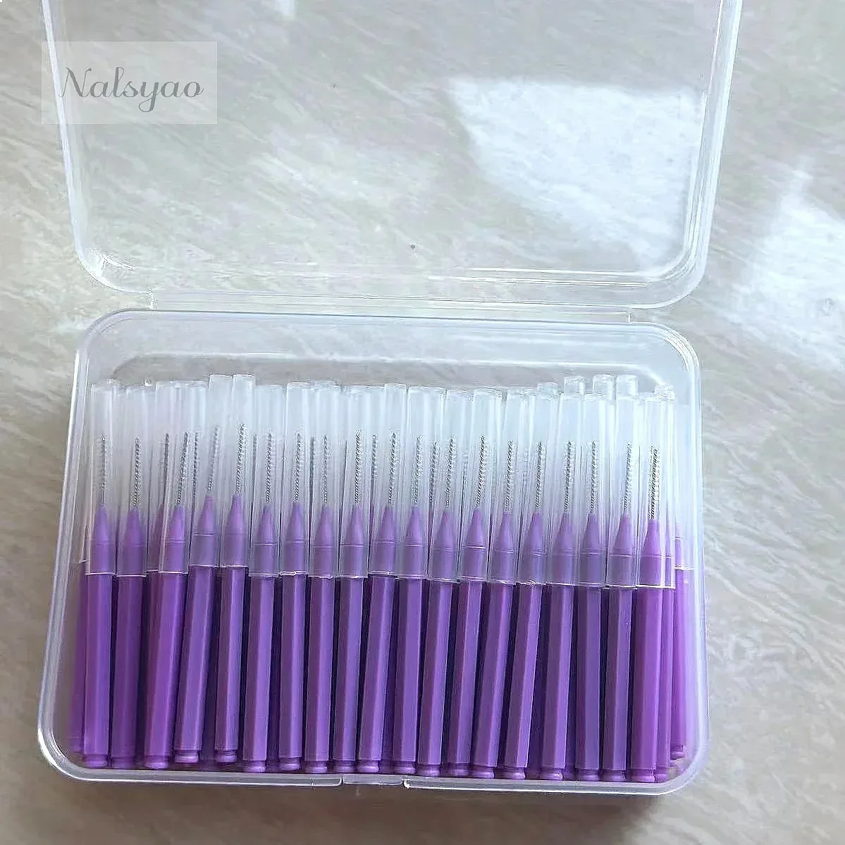 100Pcs Travel Case Teeth Cleaning Health Care Tooth Cleaners Orthodontic Dental Tools Oral Hygiene