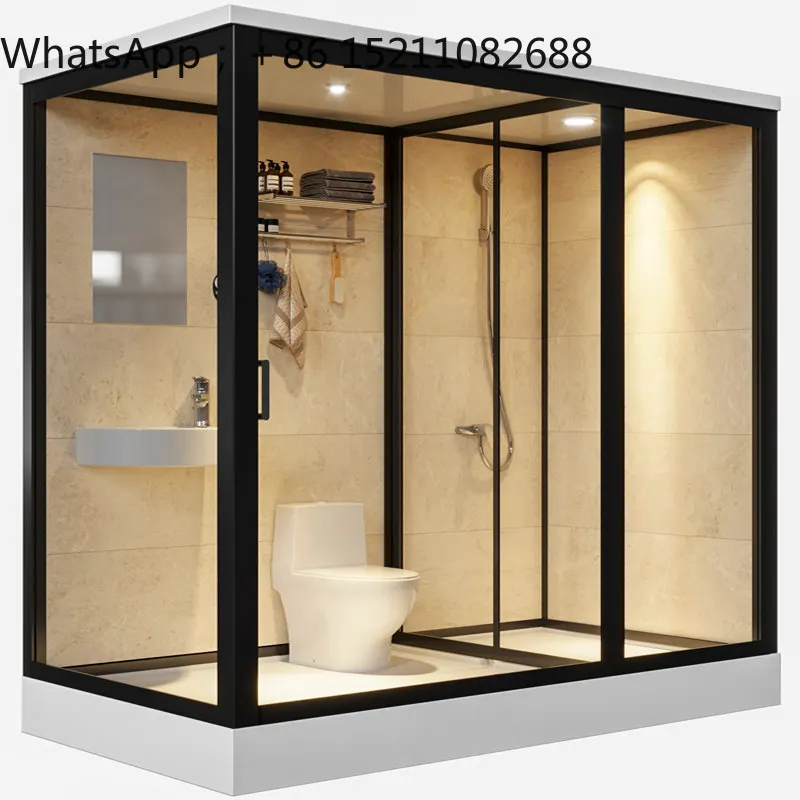 SCY integrated bathroom integrated household bathroom shower room dry and wet separation partition bath room integrated toilet