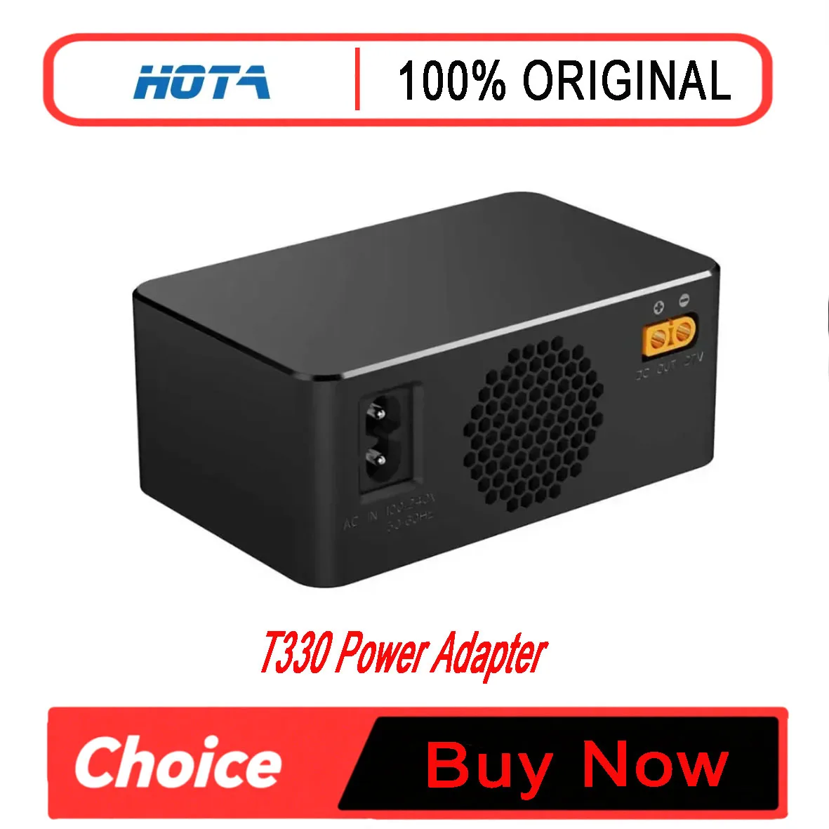HOTA T330 330W GaN+SiC Power Supply 27V 12.3A XT60 DC Output 45W USB-C Port For iSDT HOTA ToolkitRC for FPV Drone Charger Use