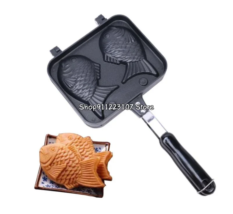 Japanese Special Pancake Maker Fish-Shaped DIY Bakeware Waffle Pan 2 Cast Home Kitchen Cake Cookie Tray Baking Tools