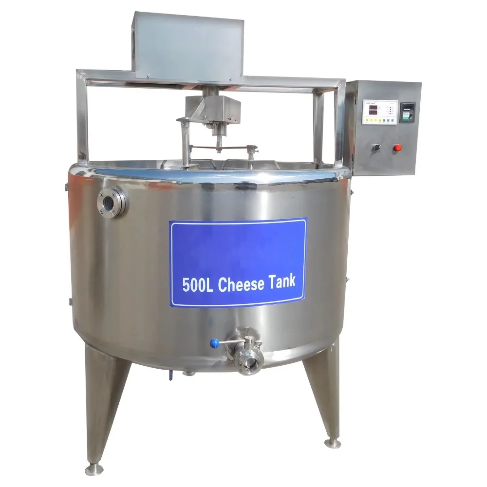 Small Scale Dairy Feta Cheese Processing Line Tank Equipment with Milk Cooling for Mozzarella Cooking Stretching Machine New