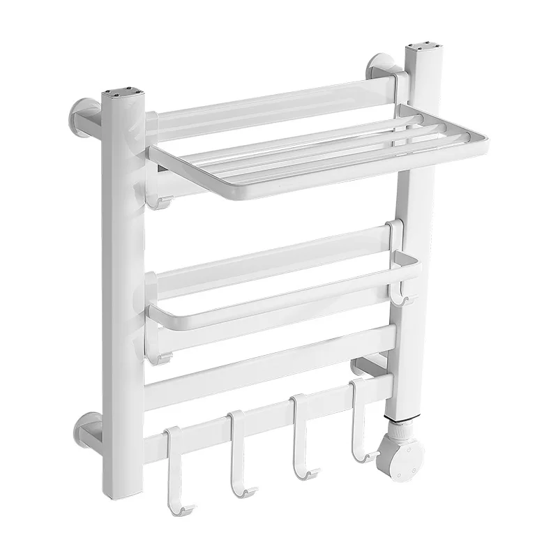 رف تجفيف الحمام، ماكينة منشفة فولاذية ساخنة، تطبيق رمادي، تحكم ذكي، رف منشفة من الألومنيوم للحمام