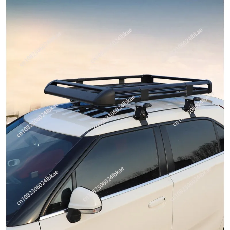 

Convenient Car Roof Rack with Aluminum Alloy Punch-Free Lage Frame Roof Shelf Travel Basket Accessory