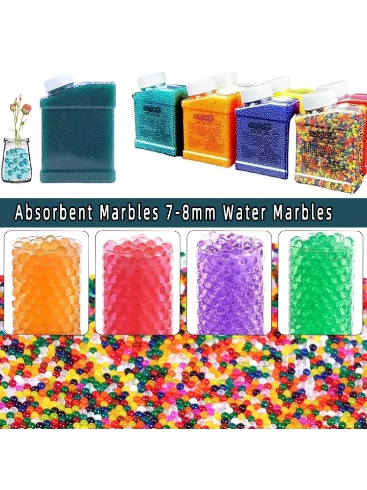 Ahotwater bola 7-8mm arma de brinquedo balas acessórios verão ao ar livre tiro jogando esporte aquático jogo brinquedos para crianças adulto