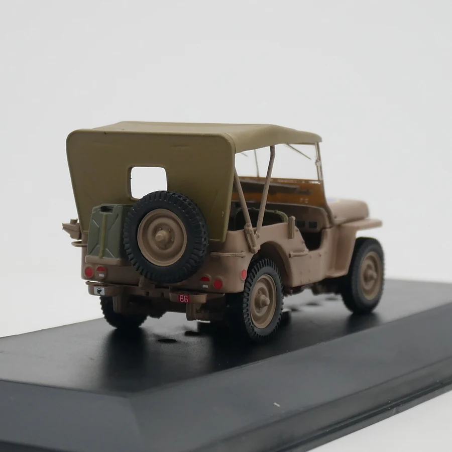 Ixo 1:43 Scale Diecast Alloy Willys MB 1943 Military Affairs Toy Car Model Classic Desktop Ornaments Adult Souvenir Gift Display