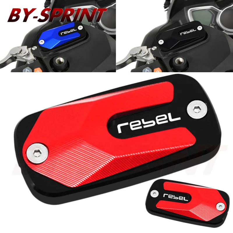 

NEW Motorcycle Accessories For Honda Rebel 300 Rebel 500 REBEL 1100 CMX1100 CNC Front Brake Fluid Reservoir Cover Cap