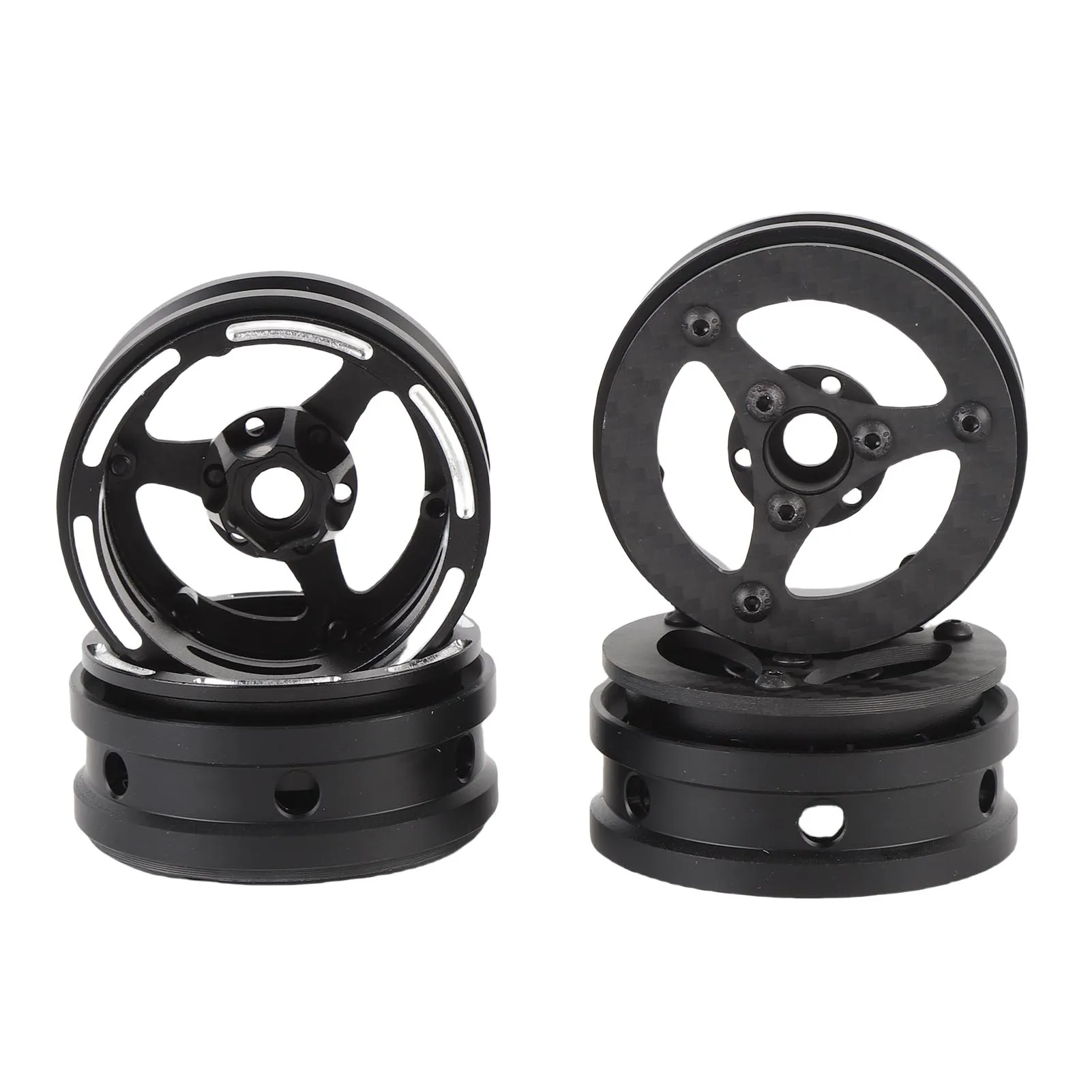 

Замена обода колеса RC Замена обода колеса RC для SCX10 D90 Capra 1/10 RC Crawler 1,9-дюймовый карбоновый легкий 3-спицевой