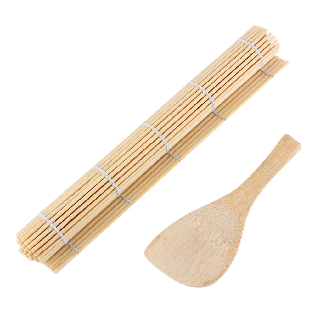 OEBUAFI DIY Sushi Rolling Maker and Rice Paddle Set Material Perfect for Home Sushi Lovers and Beginners