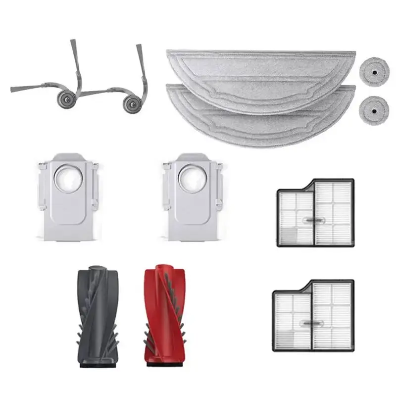 Lite-para roborock saros 10 robô aspirador de pó peças reposição acessórios rolo principal escova lateral filtro hepa mop pano poeira