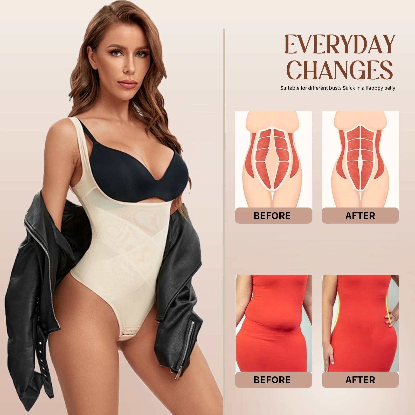 Women Sexy Mesh Cross Shapewear Patchwork Thong Comfortable Tummy Reducer Waist Slimmer Lingeries Bodysuit Hip Enhancer Corsets