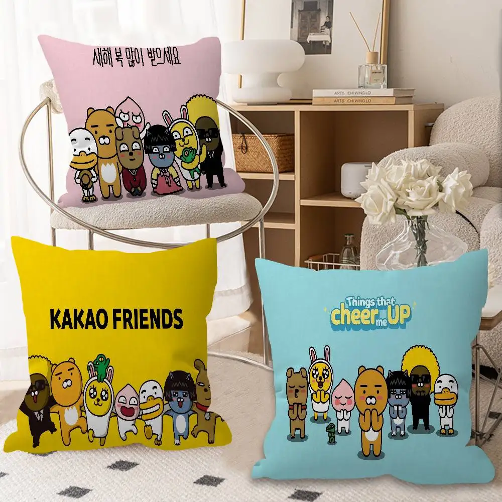 

K-KAKAOS FRIENDS Pillow Cover for Bedroom Room and Living Room Sofa Decorative Cushion Cover