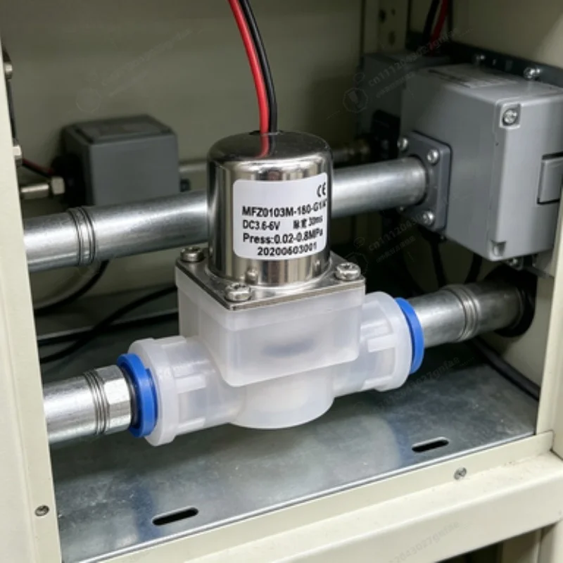 DC 3V 3.6V Mini Pulse Solenoid Valve 1/4 Quick Connect Water Inlet Valve for RO Water Purifier Dispenser