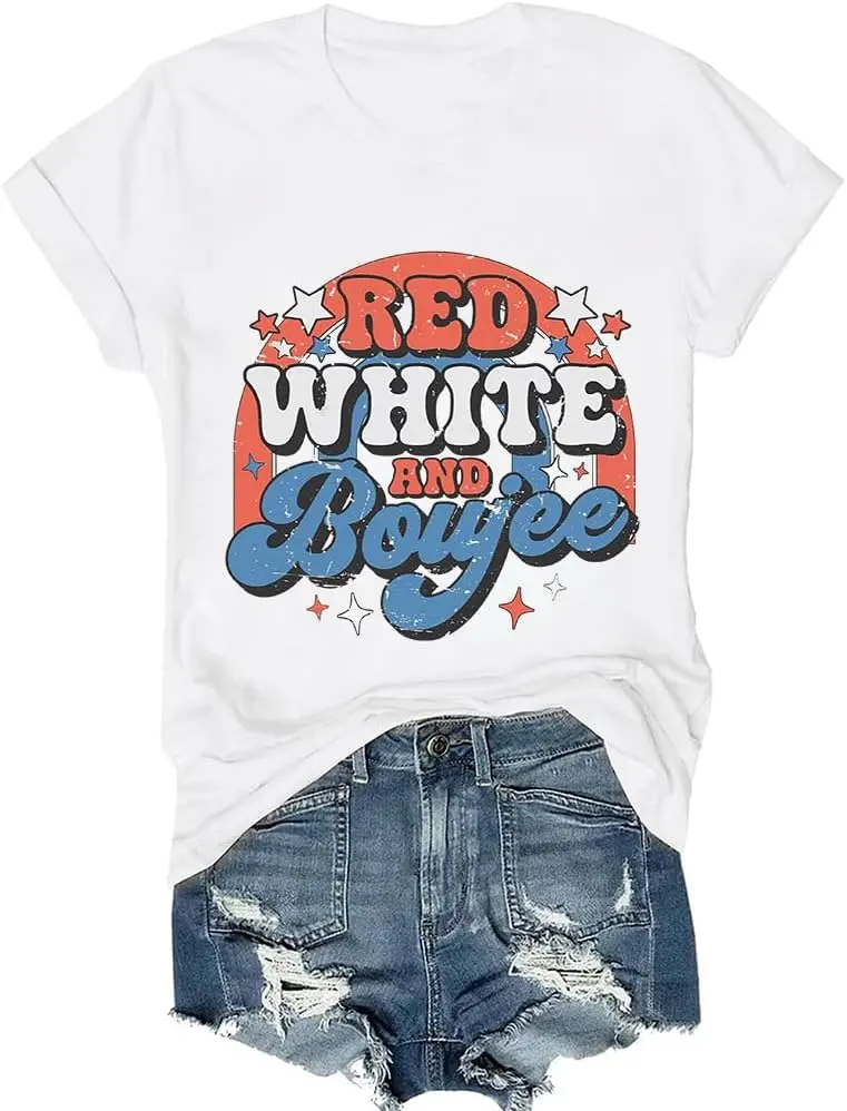 

Red White and Boujee Shirt Funny 4th of July Shirt