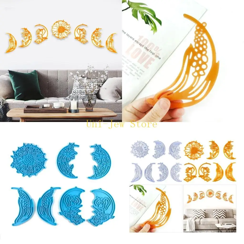 

40GB Wall Hanging Resin Silicone Mold,Moonflower Mold for Wall Mounted Decor,DIY Door Wall-Art Home Party Unique Decoration