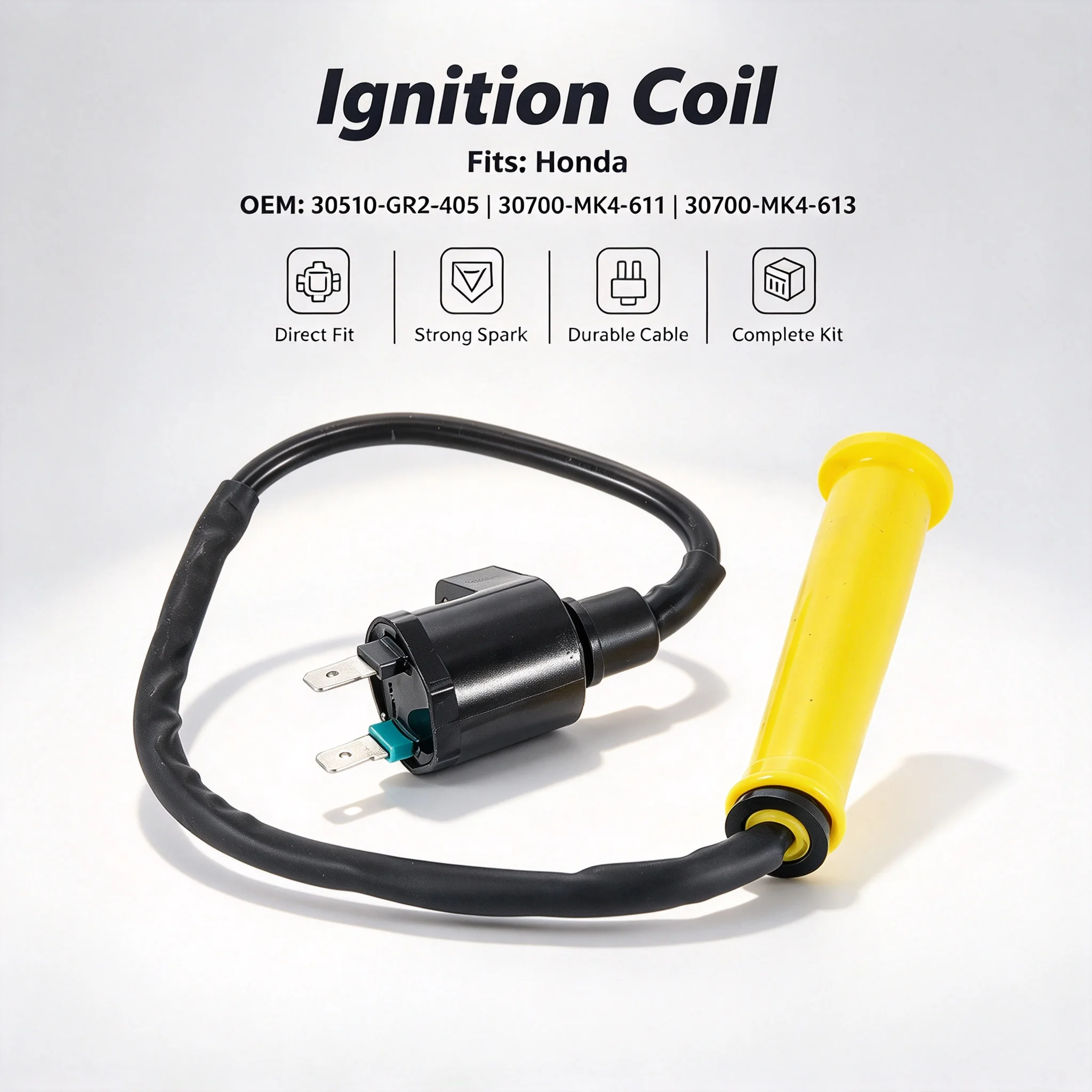 Start Ignition Coil For Honda XR350 XL350R XR500 XL600 XL600R XR600R A AC 1983-1985 30510-GR2-405 30700-MK4-611 30510-MN1-680