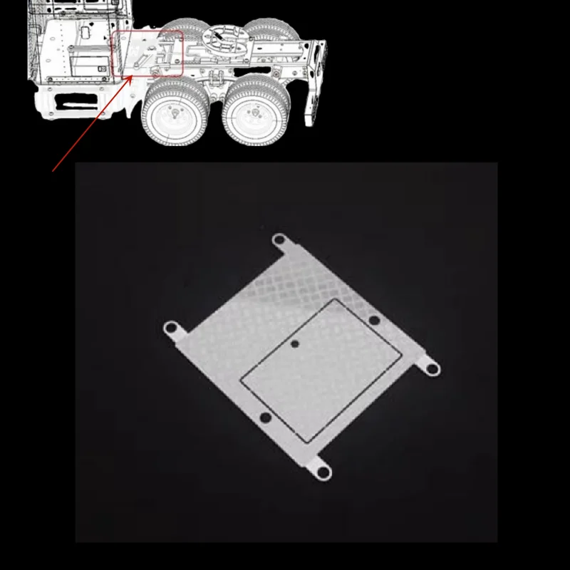 

Tamiya Anti-skid Board Decoration Plate For 1/14 Tamiya RC Truck King Hauler 56301 Tractor Tamiya LESU Tractor Upgrade Parts