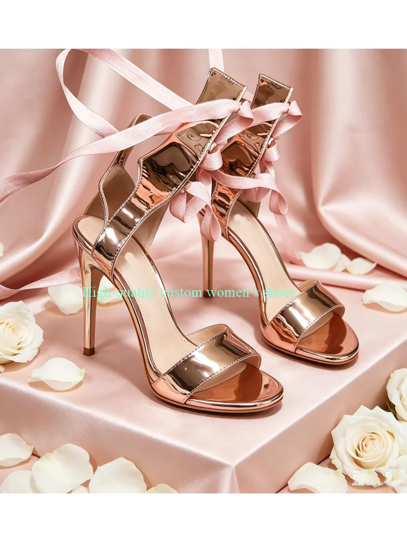 

Round Head Metal Material Extra High Waterproof Platform Stilettos Sandals 15 cm Stilettos Pole Dancing Shoe Luxury Shoes