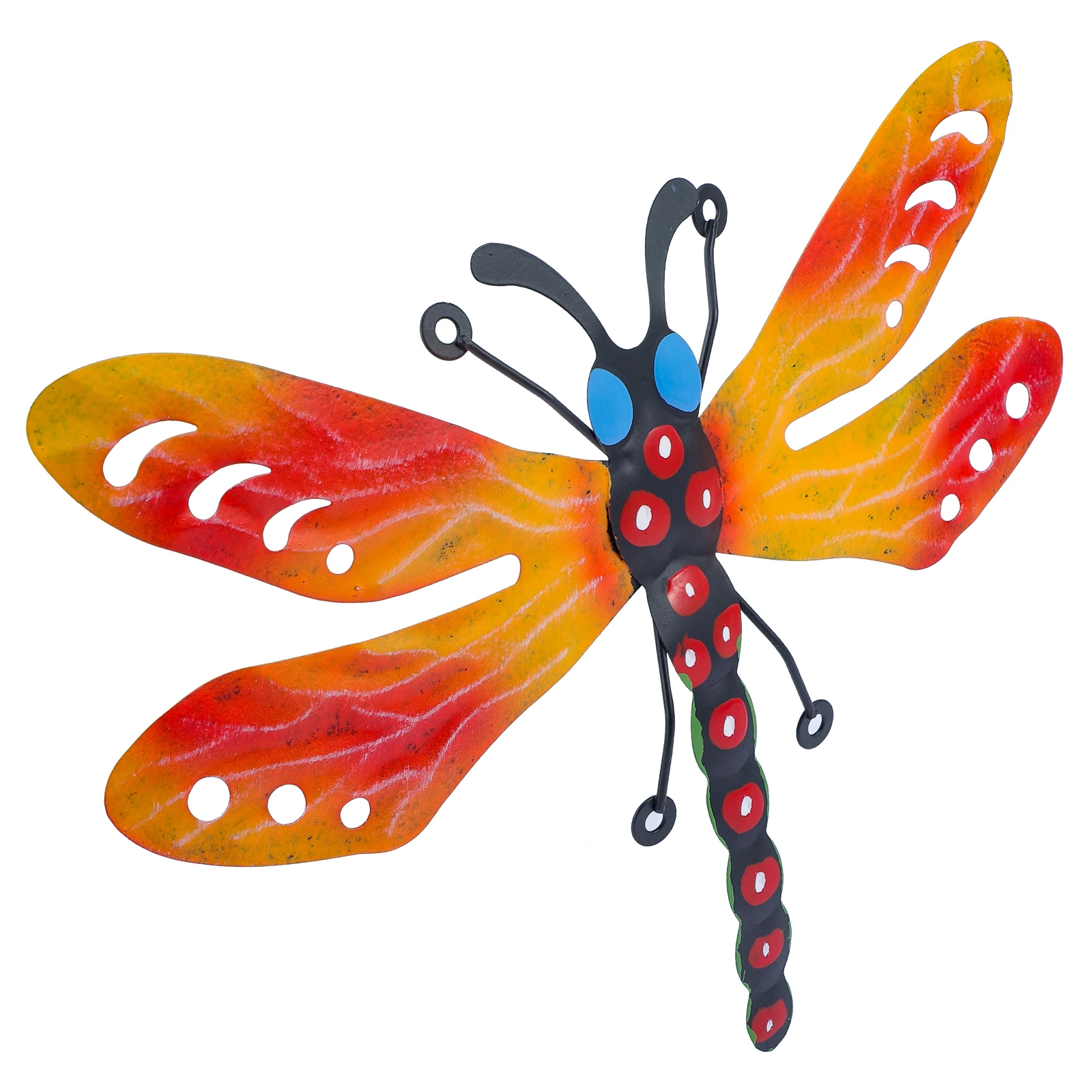

Metal Dragonfly Wall Pendant Iron Sculpture Durable Indoor Outdoor Garden Wall Hanging Decoration Ornament Indoor Outdoor Crafts