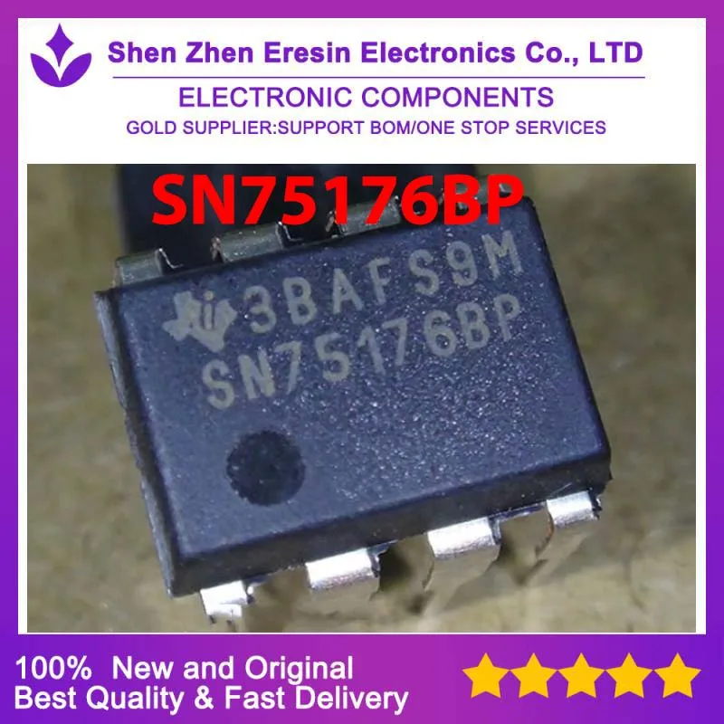 Free shipping    5PCS/LOT  SN75176BP SOP8   New and original