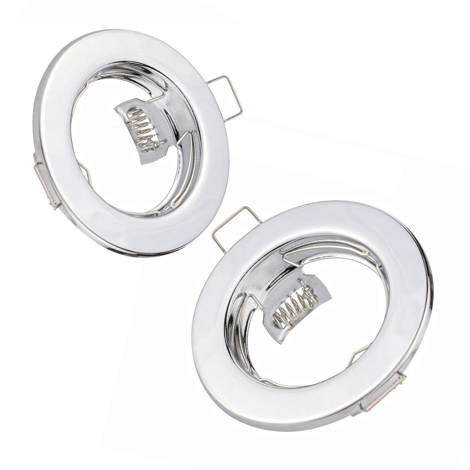 6pcs Recessed LED Ceiling Downlight Ceiling Light Mounting Frame GU10/MR16 Lamp Downlight Holder Round Recessed gu10 frame