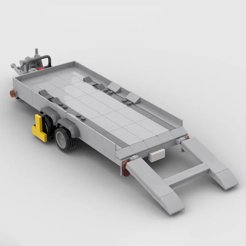 Bouwsteen MOC- 158848   Truck Transporter TRX met voertuigtrailer 537PCS Onderwijs Kinderen Verjaardagscadeau Kerstspeelgoed