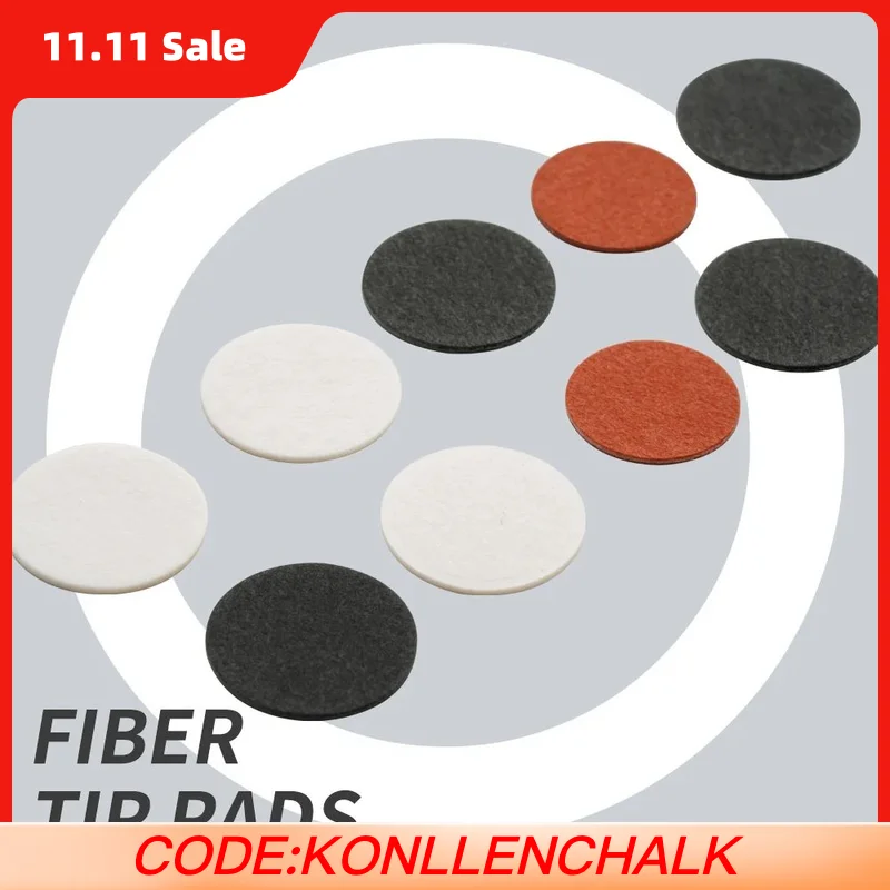 Billiards Fiber Tip Pads Paper Bakelite Phenolic Paper Ferrule Pads Protector for Pool Cue Carom Cue Billiard Accessories