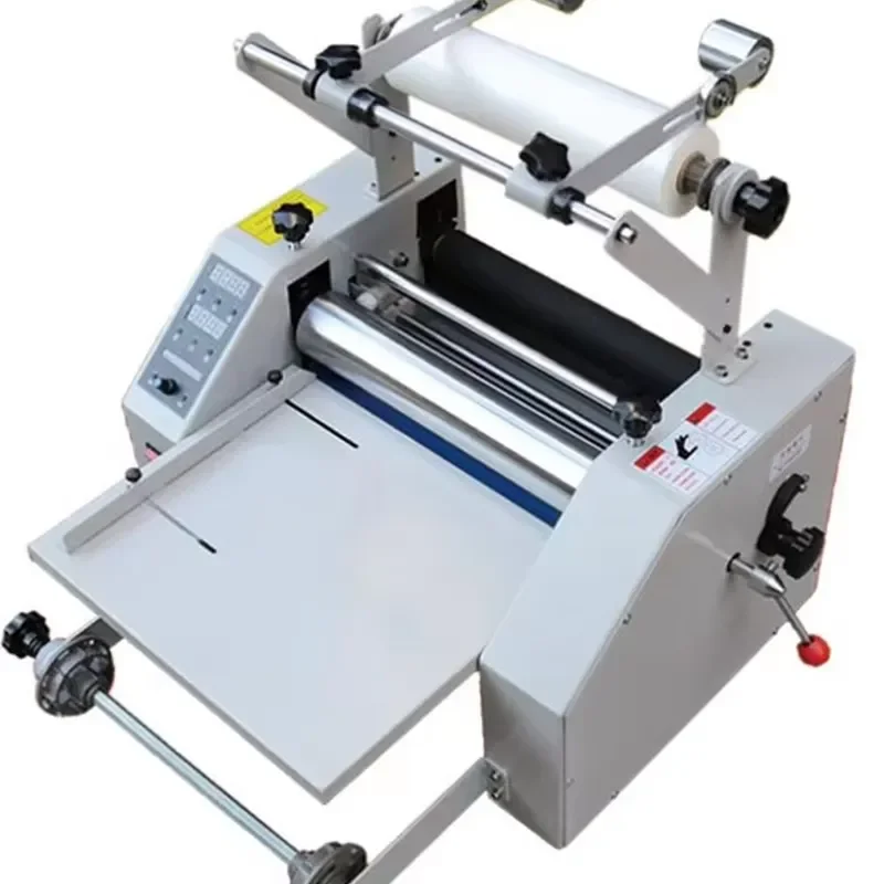 Fully Automatic Anti-roll Cold Roll Laminating Machine Large Steel Roller Model 599 Desktop A3/A4/A5/A6
