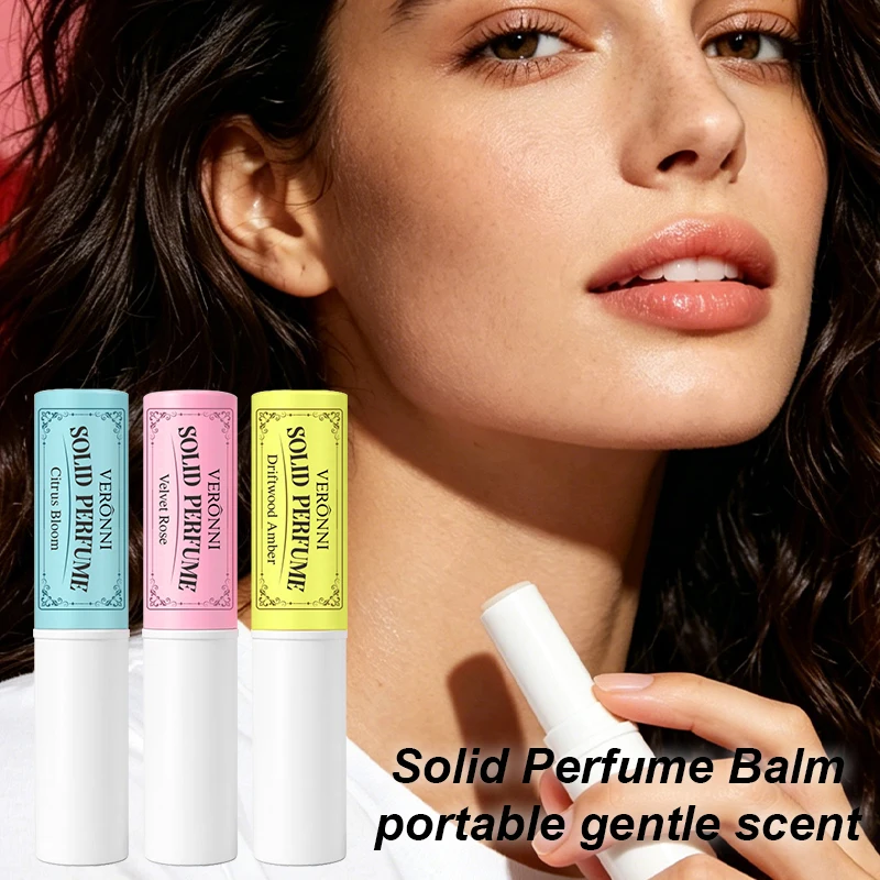 Perfume Sólido con Feromonas para Mujer, 3 Piezas/Caja, Bálsamo Sólido de Larga Duración, Fragancia Ligera, Bálsamo de Perfume Sólido Portátil