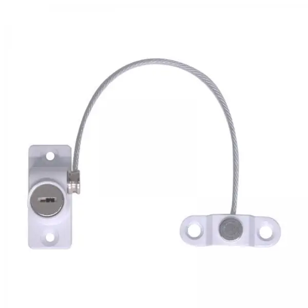 2xChild Safety Cabinet Strap Lock Security Cable Lock Multipurpose Refrigerator Lock for Children And Elderly People Sturdy