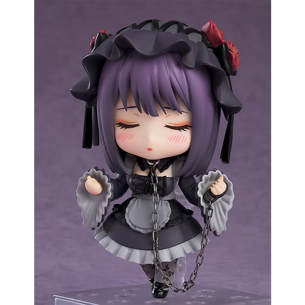 Anime PVC Model Maid Style Cute Purple Hair Girl 10cm Joint Movable Anime Action Figures Toys for Boys Girls Kids Gift Model